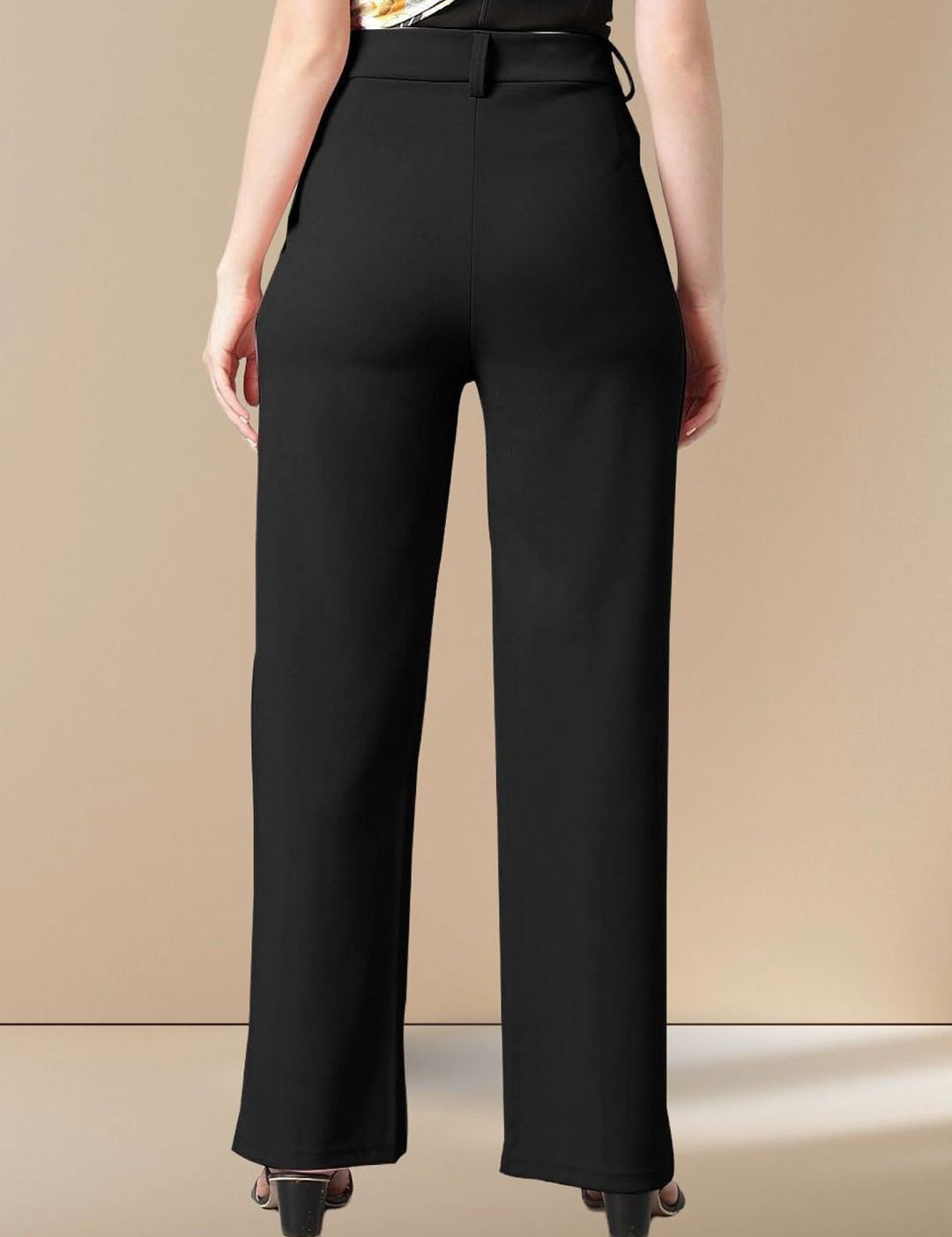 Kotty Women Straight Fit High-Rise Trousers
