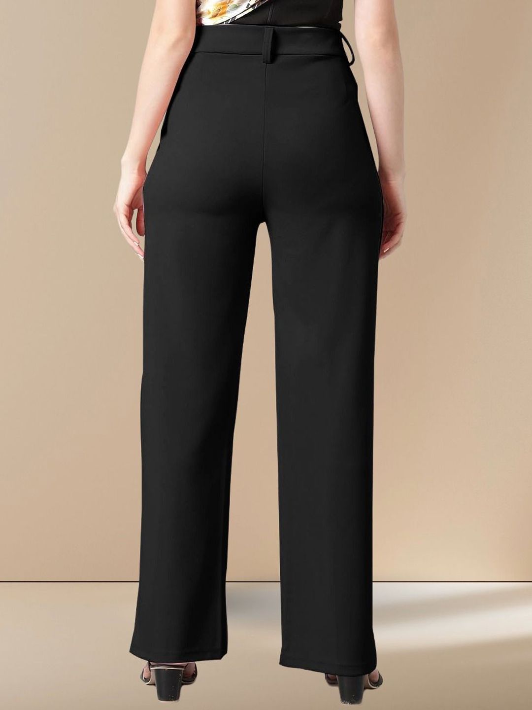 Kotty Women Straight Fit High-Rise Trousers