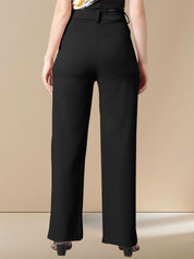 Kotty Women Straight Fit High-Rise Trousers