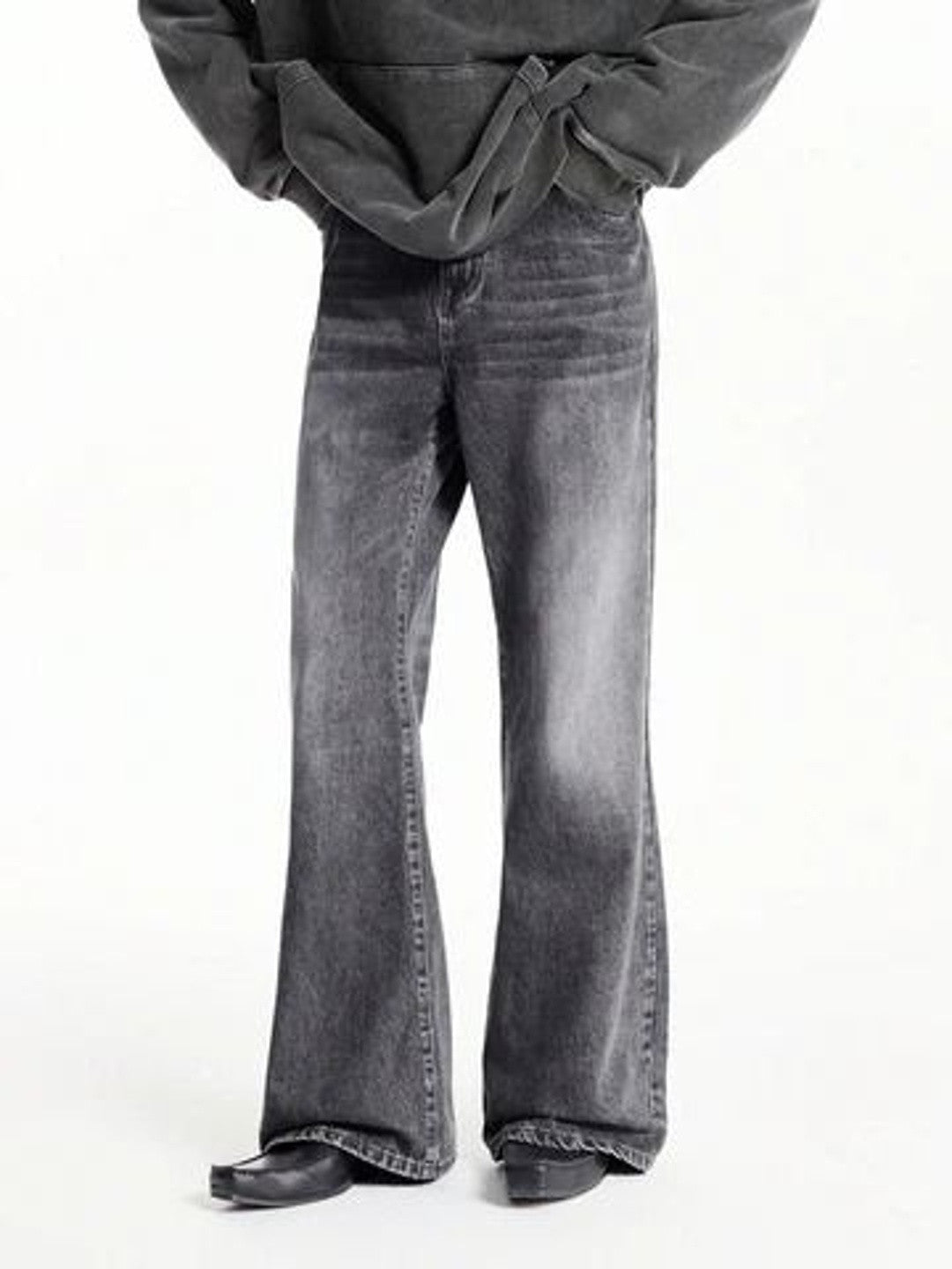 Kotty Men Wide Leg Low-Rise Light Fade Stretchable Jeans