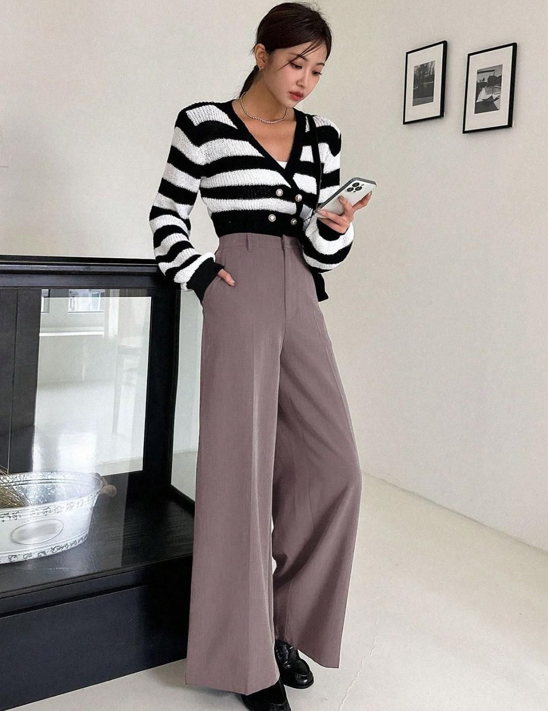 Kotty Women High-Rise Korean Pants