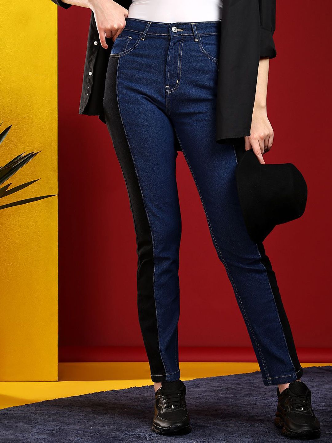 Kotty Women Jean Skinny Fit High-Rise Stretchable Jeans