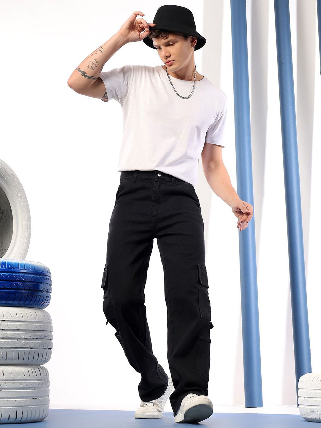 Kotty Men Comfort Regular Fit Mid-Rise Stretchable Jeans