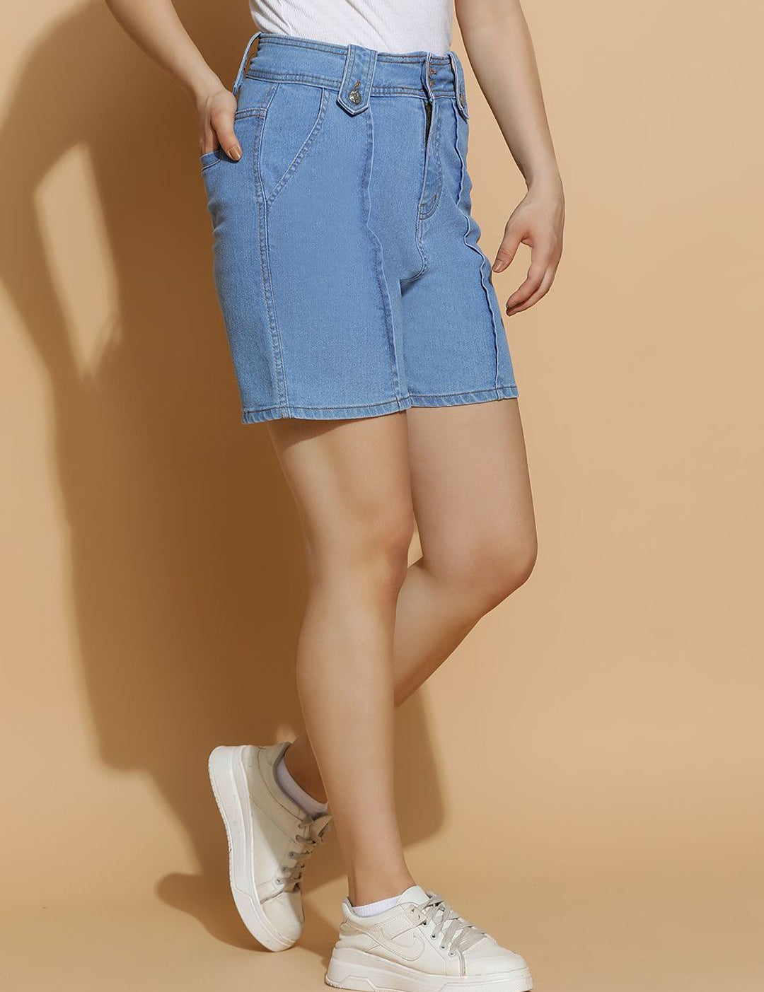 Kotty Women High-Rise Denim Shorts