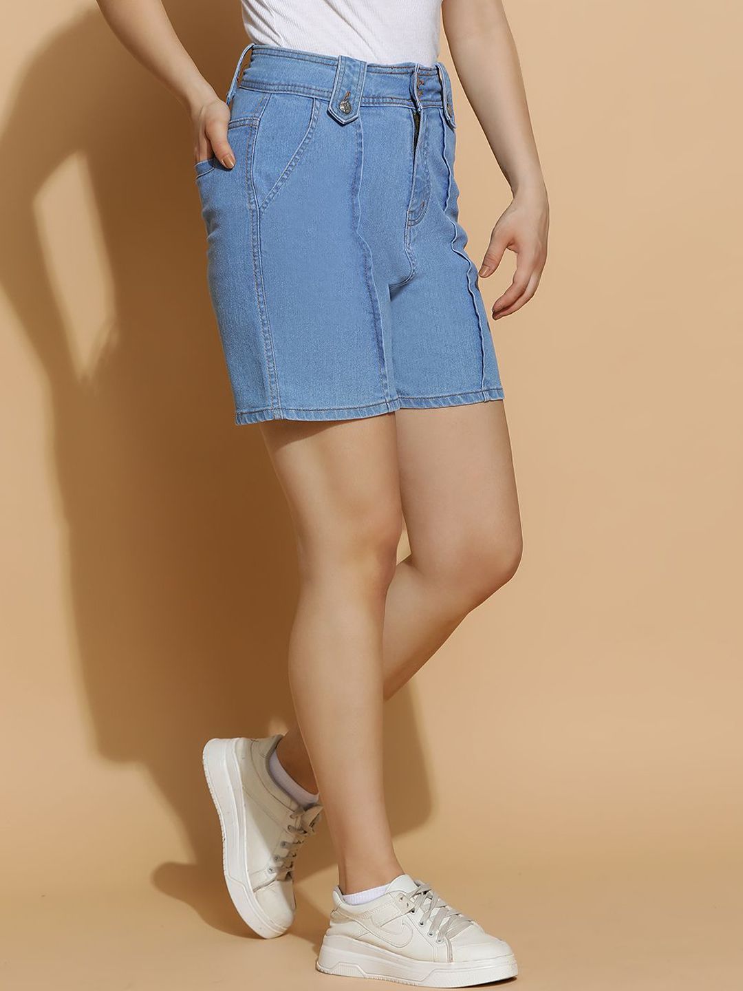 Kotty Women High-Rise Denim Shorts