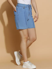 Kotty Women High-Rise Denim Shorts