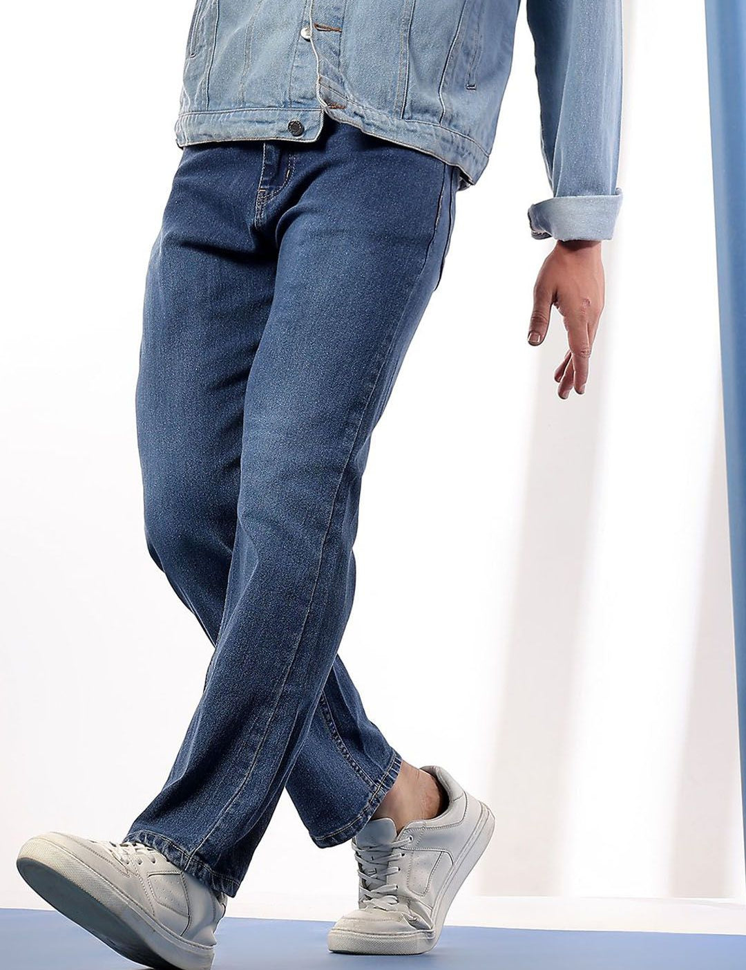 Kotty Men Comfort Regular Fit Mid-Rise Stretchable Jeans