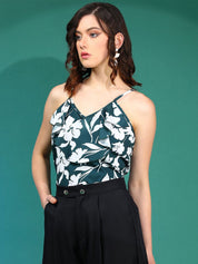 Kotty Women Floral Printed Shoulder Straps  Top