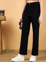 Kotty Women Jean Straight Fit High-Rise Stretchable Jeans