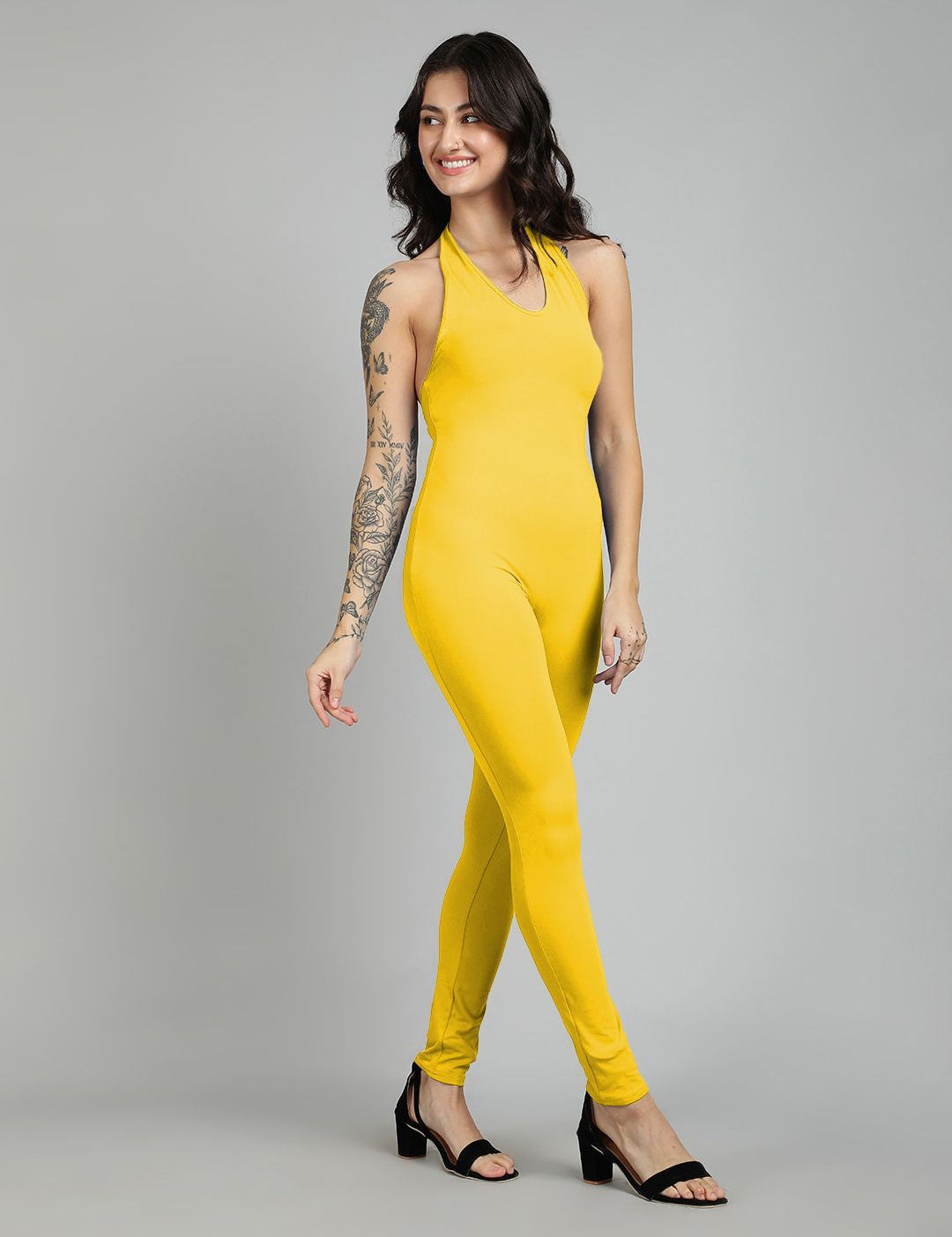 Kotty Women Halter Neck Basic Jumpsuit