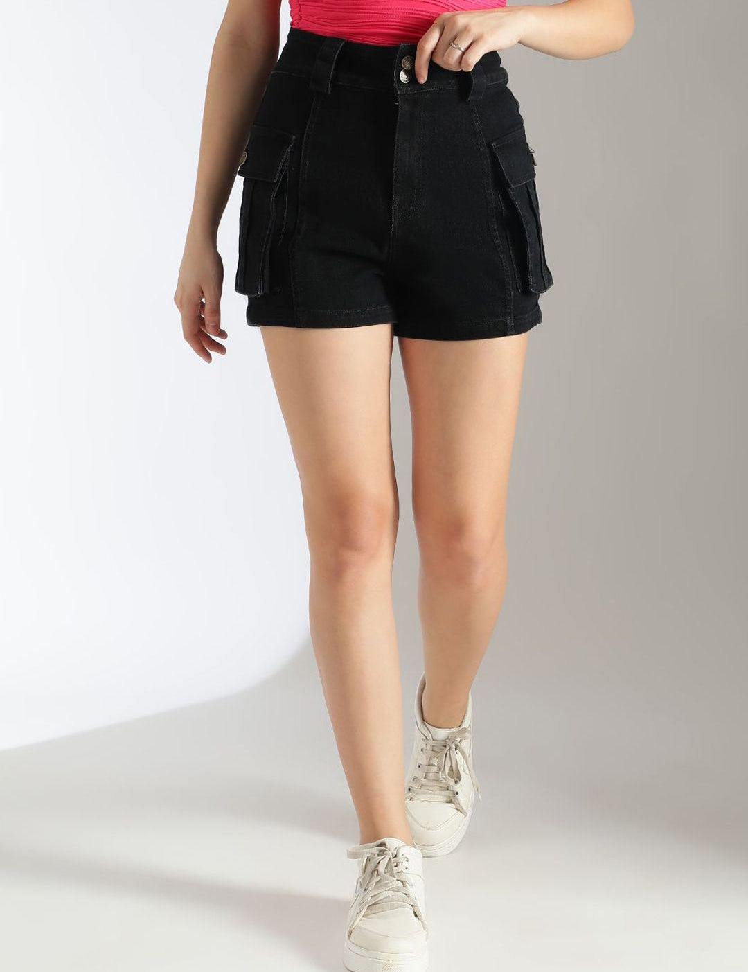 Kotty Women High-Rise Denim Shorts