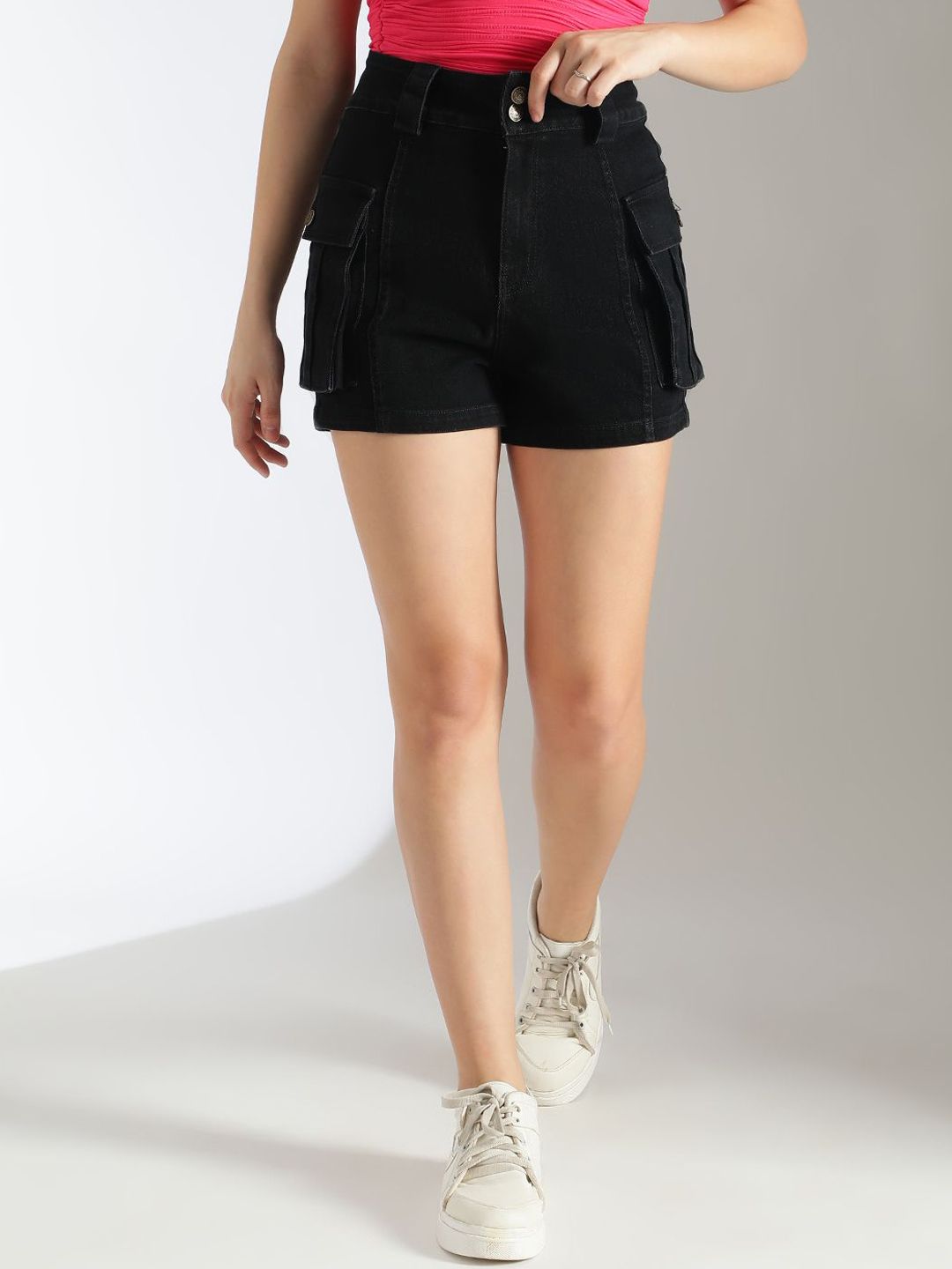 Kotty Women High-Rise Denim Shorts
