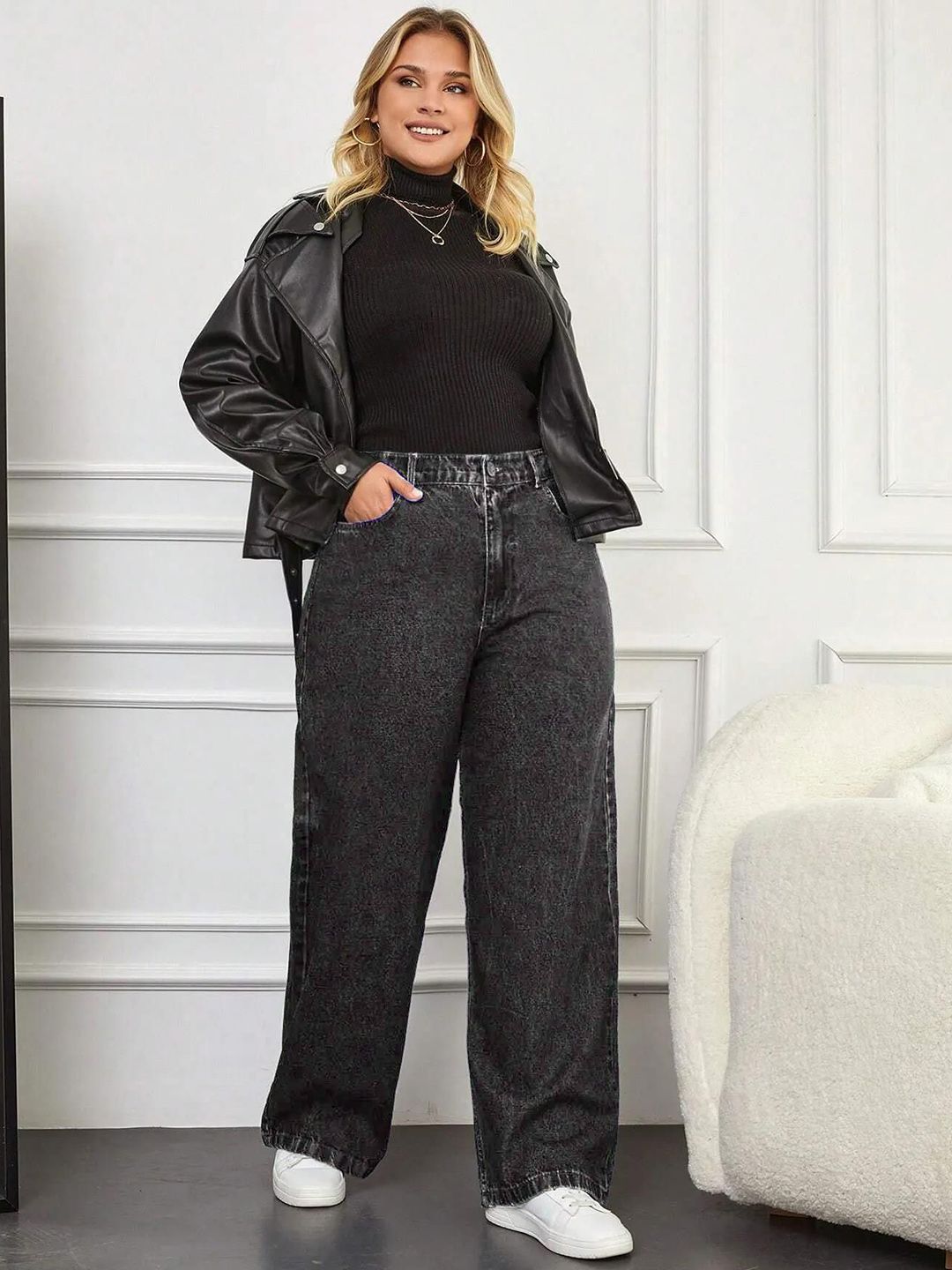 Kotty Women Wide Leg High-Rise Jeans