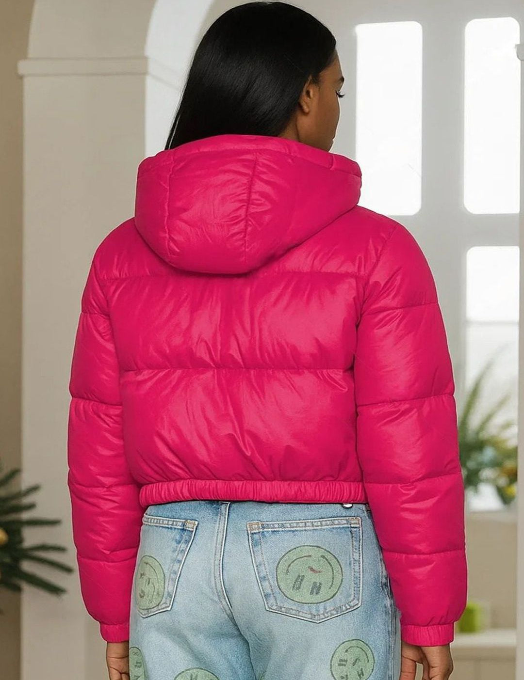 Kotty Women Hooded Solid Lightweight Puffer Jacket