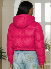 Kotty Women Hooded Solid Lightweight Puffer Jacket