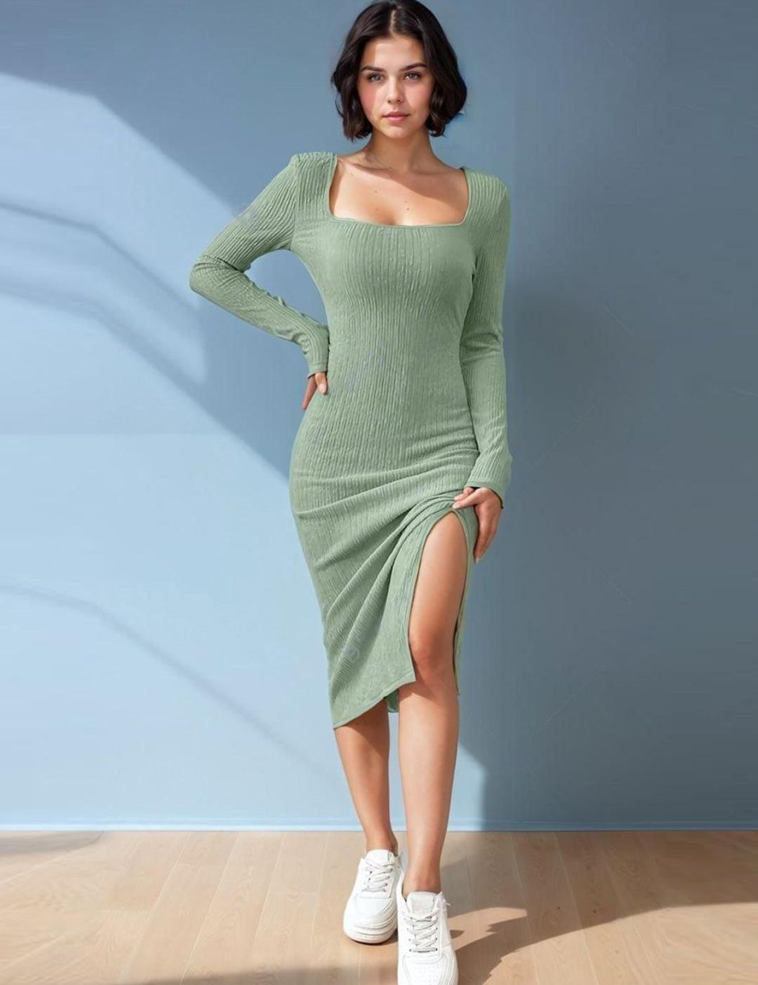 Kotty Women Bodycon Midi Dress