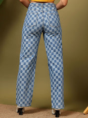 Kotty Women Straight Fit High-Rise Stretchable Jeans