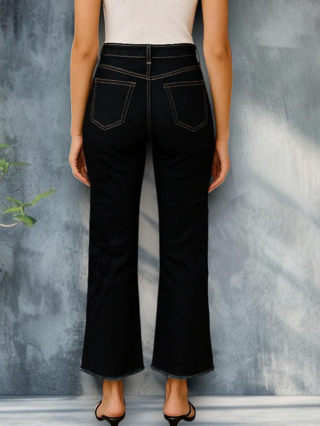 Kotty Women Bootcut Fit High-Rise Stretchable Jeans