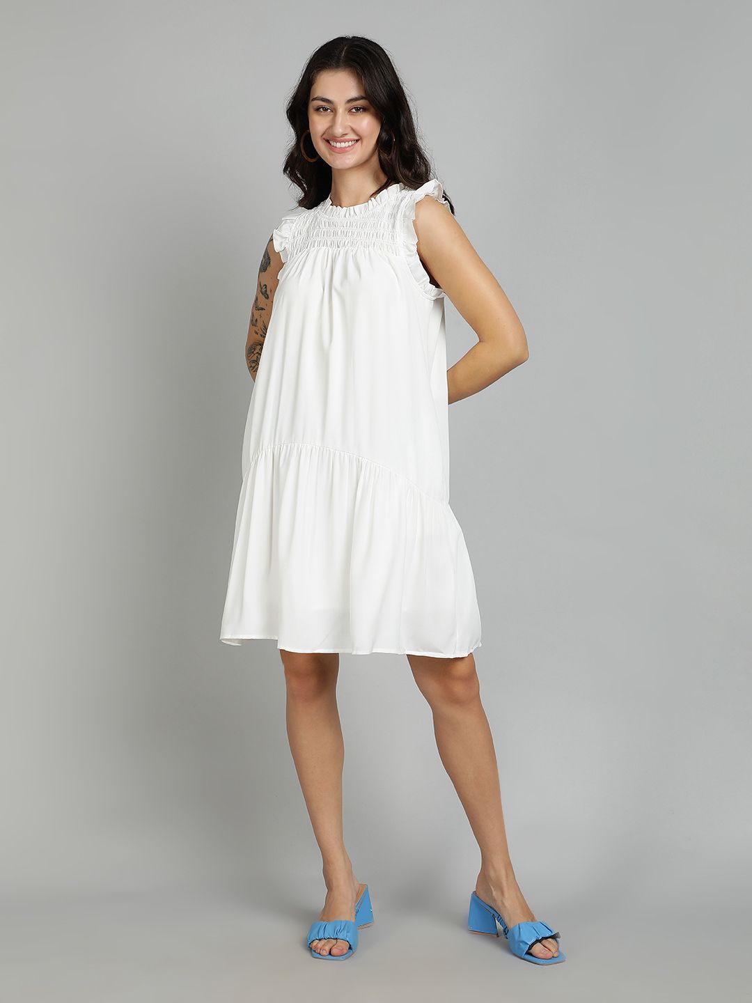 Kotty Women Flared Sleeve Fit & Flare Dress