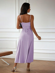 Kotty Women Solid Shoulder Straps Maxi Dress