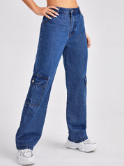 Kotty Women Jean Straight Fit High-Rise Stretchable Jeans