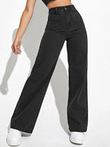 Kotty Women Straight Fit High-Rise Stretchable Jeans