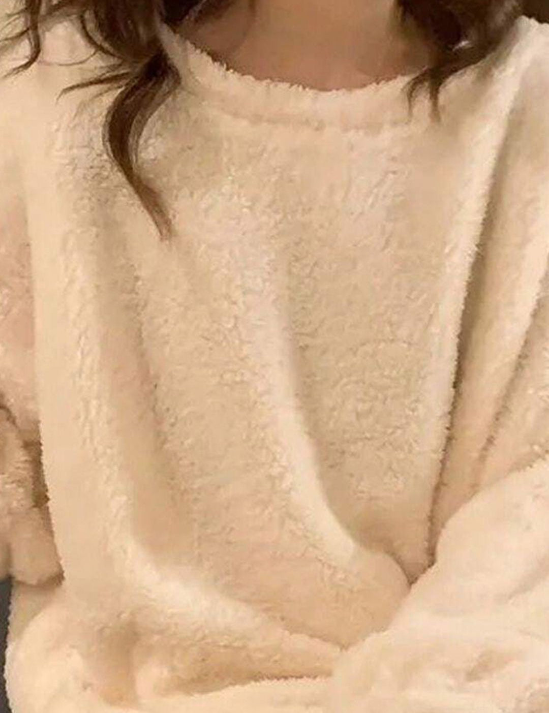 Kotty Fleece Women Round Neck Winter Co-ord Sets