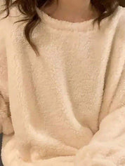 Kotty Fleece Women Round Neck Winter Co-ord Sets