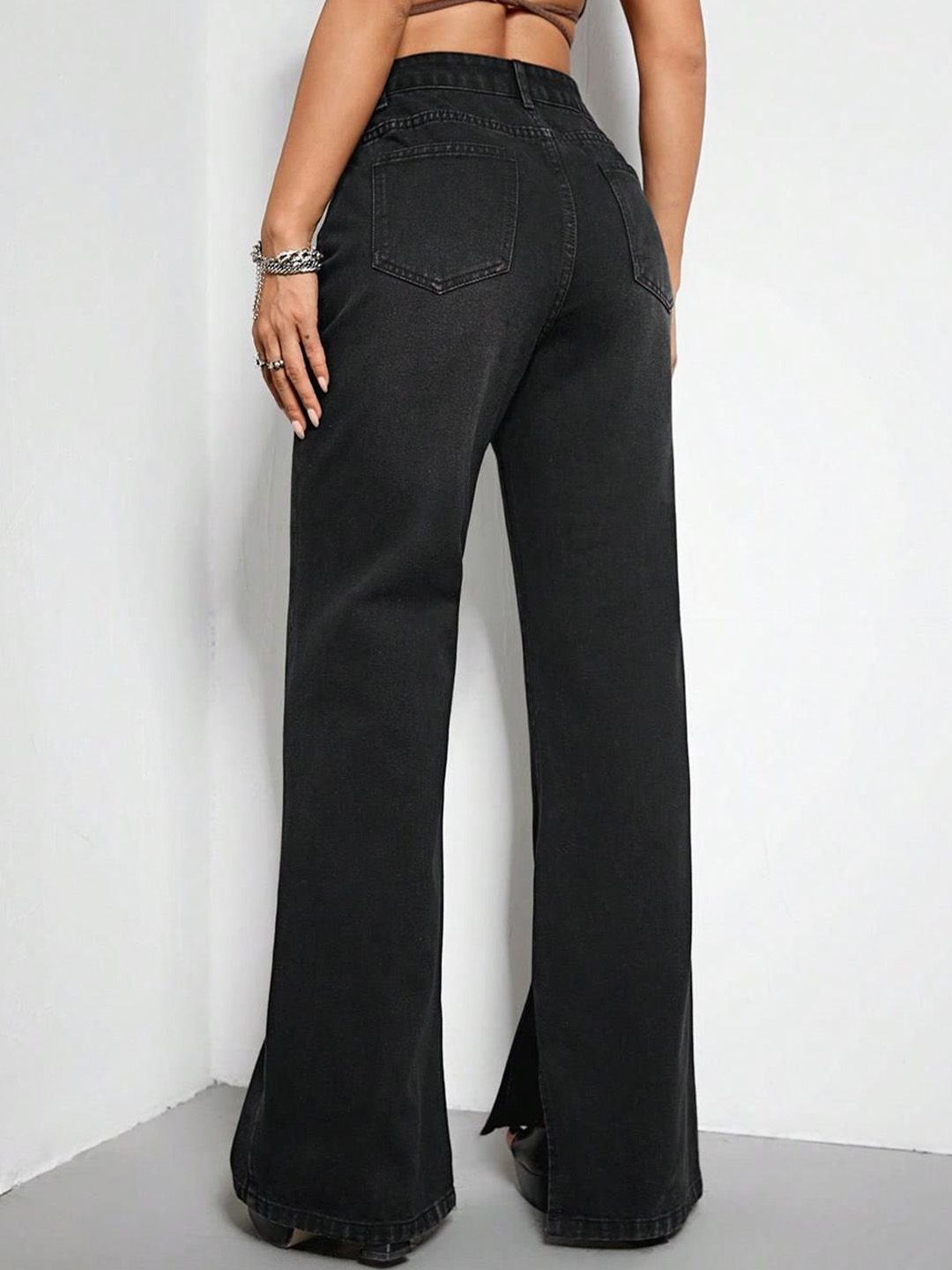 KOTTY Basics Women Flared High-Rise Clean Look Stretchable Jeans