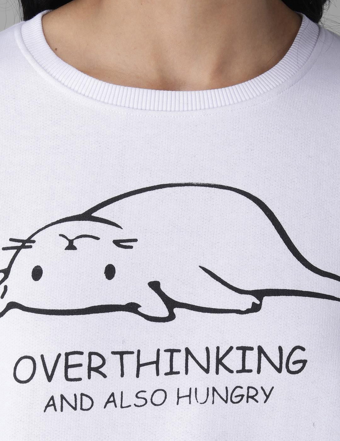 Kotty Women Off-White Printed Sweatshirt