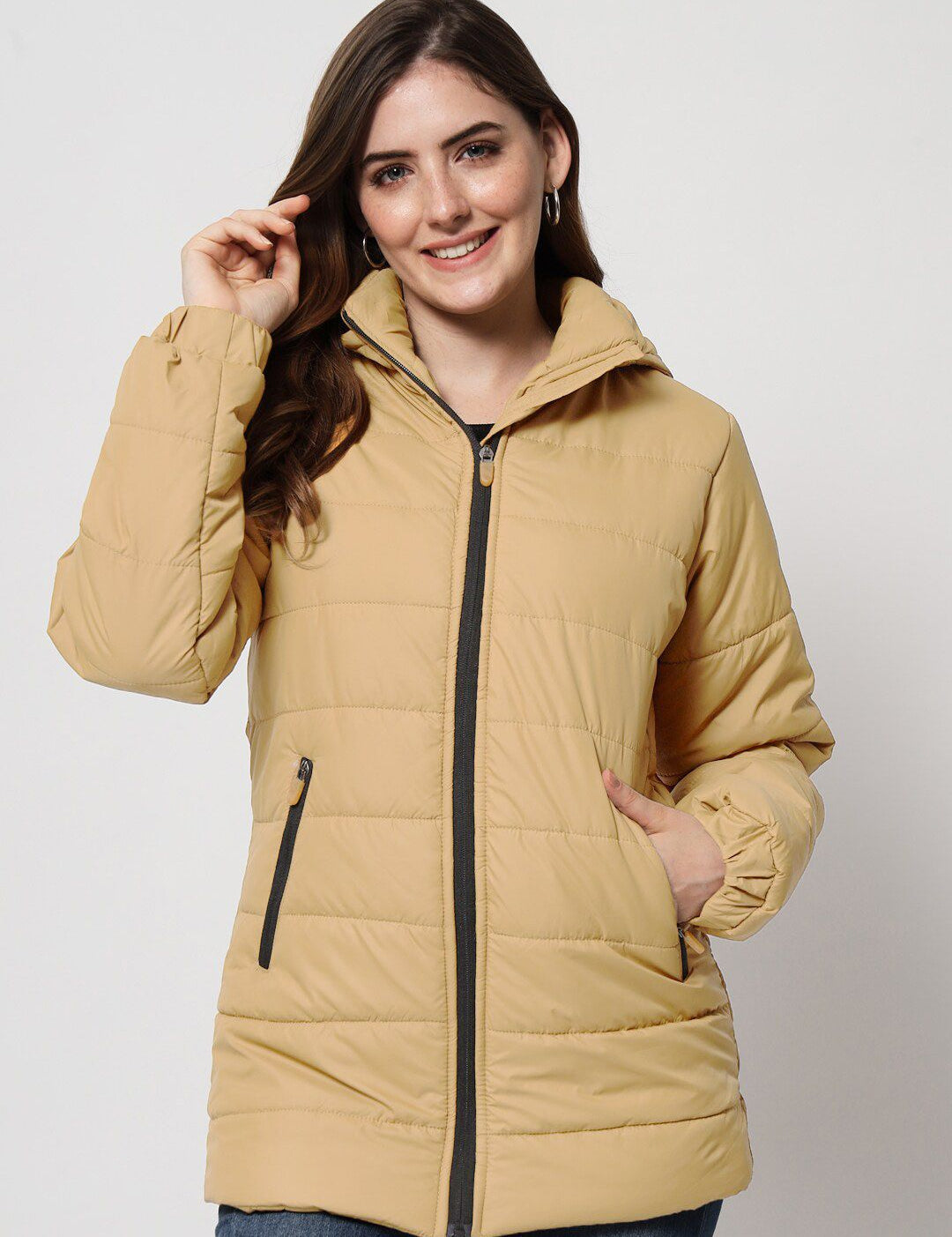 Kotty Hooded Longline Padded Jacket