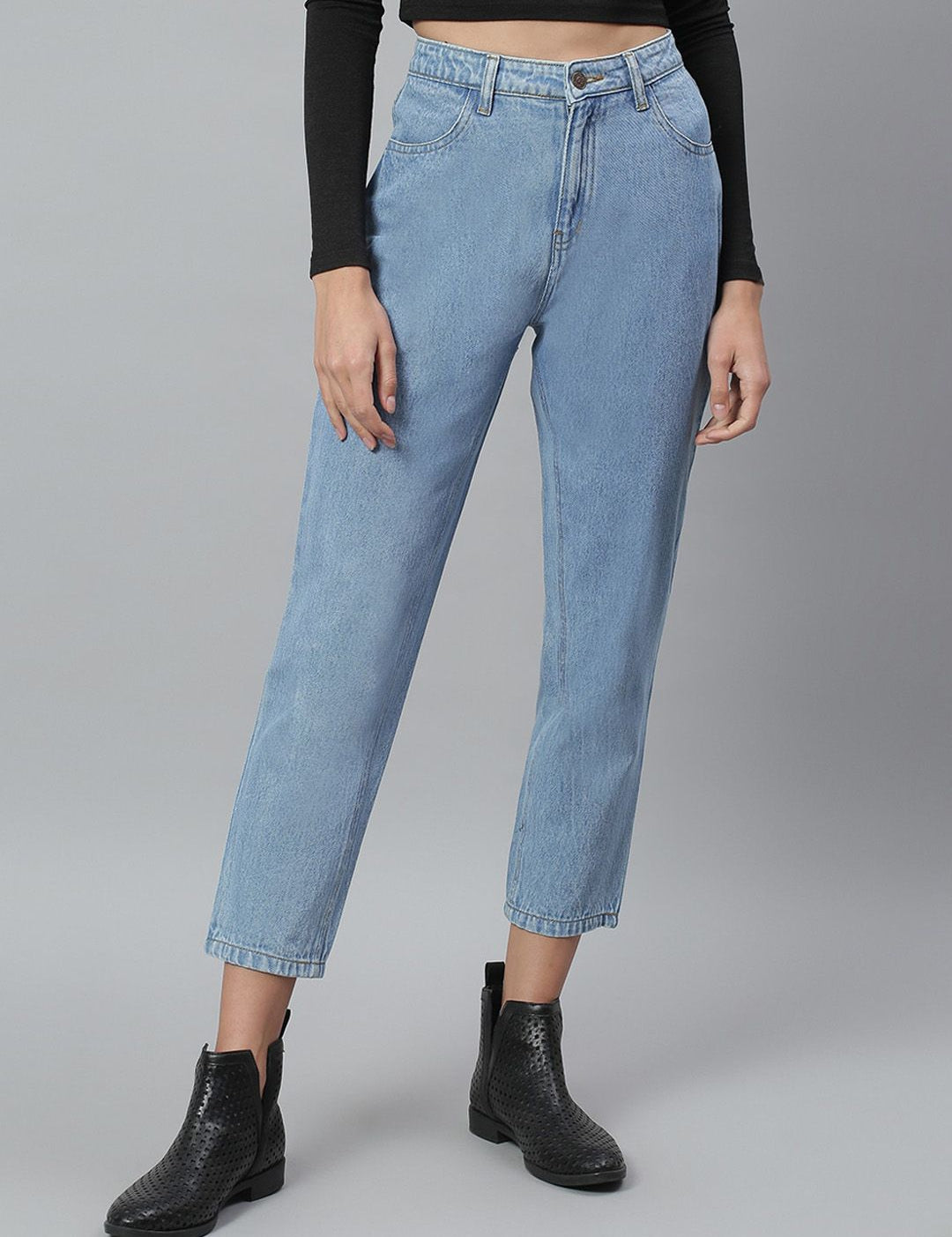 Kotty Women Blue Slim Fit Mid-Rise Clean Look Stretchable Jeans