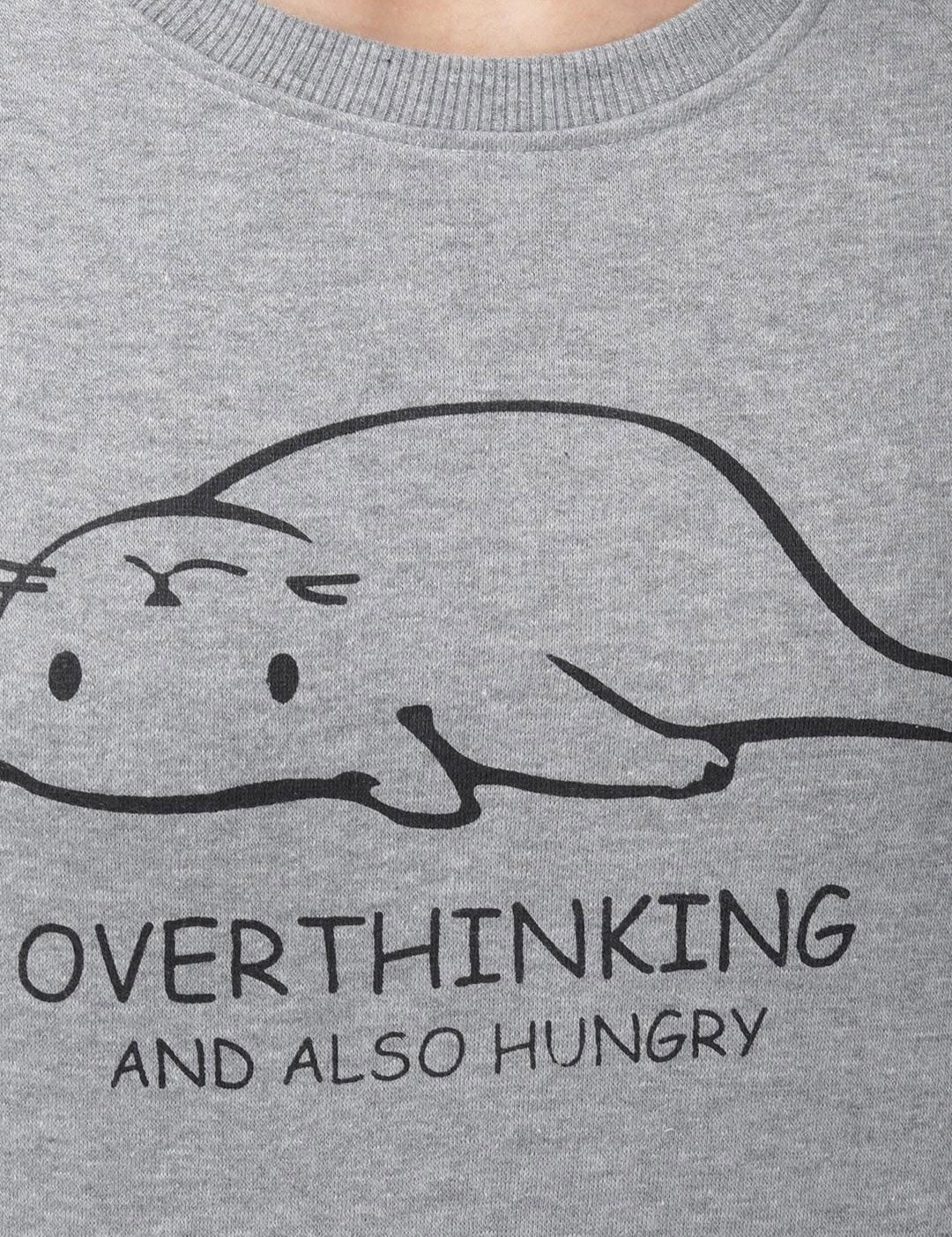 Kotty Women Grey Printed Sweatshirt