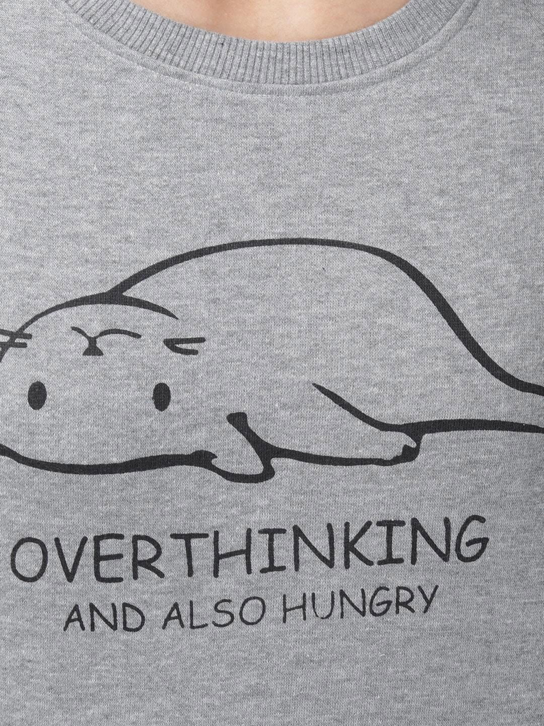 Kotty Women Grey Printed Sweatshirt