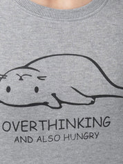 Kotty Women Grey Printed Sweatshirt