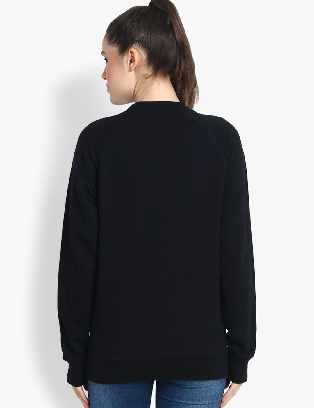 Kotty Women Black Printed Sweatshirt