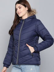 Kotty Women Blue Outdoor Puffer Jacket