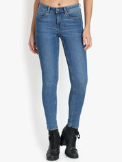 Kotty Women Blue Skinny Fit High-Rise Clean Look Stretchable Jeans