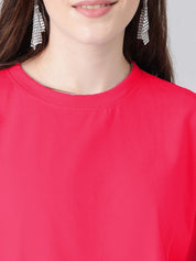 KOTTY Basics Basics Round Neck Drop-Shoulder Sleeves Oversized T-shirt