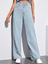 Kotty Women Straight Fit High-Rise Stretchable Cotton Lycra Blend Jeans