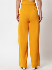 Kotty Women Pack Of 2 Relaxed High-Rise Straight Fit Easy Wash Pleated Trousers