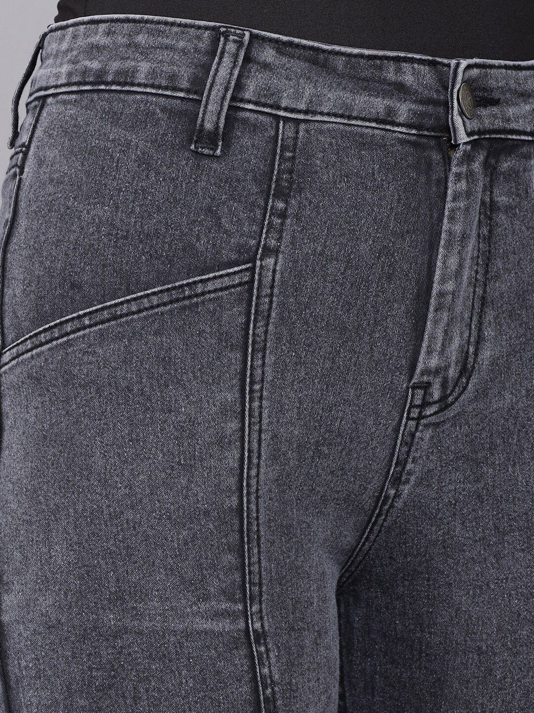 Kotty Women Black Skinny Fit High-Rise Mildly Distressed Stretchable Jeans