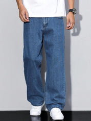 Kotty Men Straight Fit Mid-Rise Stretchable Jeans