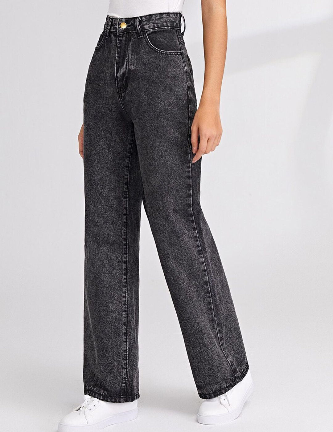 Kotty Women Jean Straight Fit High Rise Stretchable Jeans