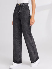 Kotty Women Jean Straight Fit High Rise Stretchable Jeans