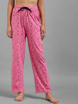 Kotty Women Pink Printed Lounge Pants