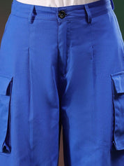 Kotty Women Relaxed Loose Fit High-Rise Easy Wash Cargo Trousers