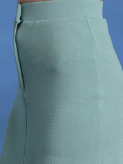 Stylecast X KOTTY BIZwear Basics Blue A-Line Mini Skirt