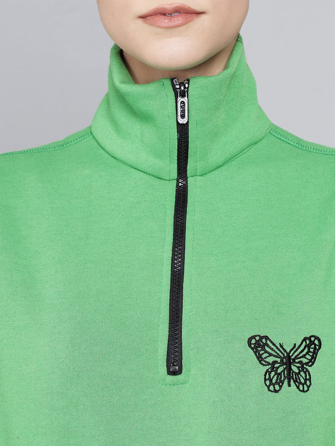 Kotty Women Green Neck Sweatshirt