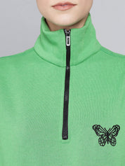 Kotty Women Green Neck Sweatshirt